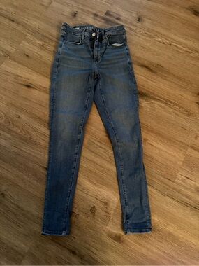 American Eagle Outfitters Women's Skinny Jeans - Dark Blue Wash